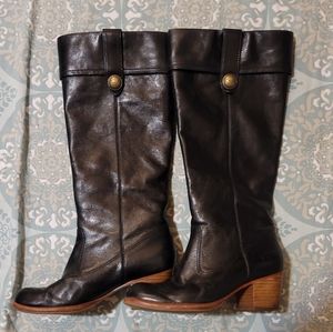 Coach Black Leather Boots
